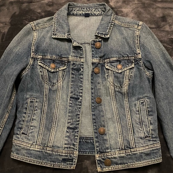 American Eagle Outfitters Blue Denim Jacket - Picture 3 of 6